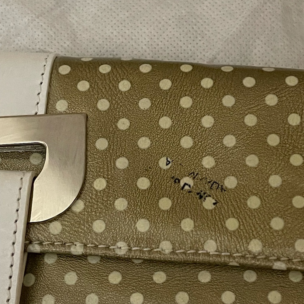 ❤️SOLD❤️NWT Roberta Gandolfi poka dot clutch - Picture 2 of 13